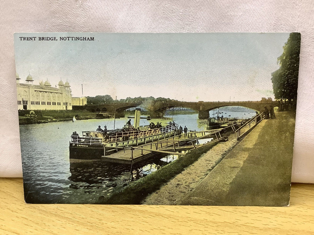 Nottingham, Trent Bridge, Nottinghamshire, vintage A. Taylor, postcard. Our Ref No. R722 £2.50
