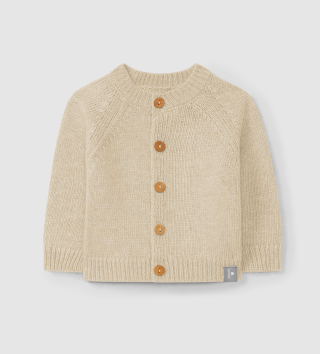 Snug cardigan beige misto Lana 