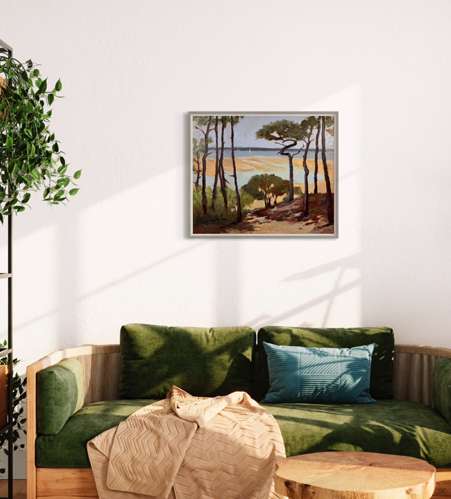 Vue sur bassin - depuis le tir au vol - Arcachon