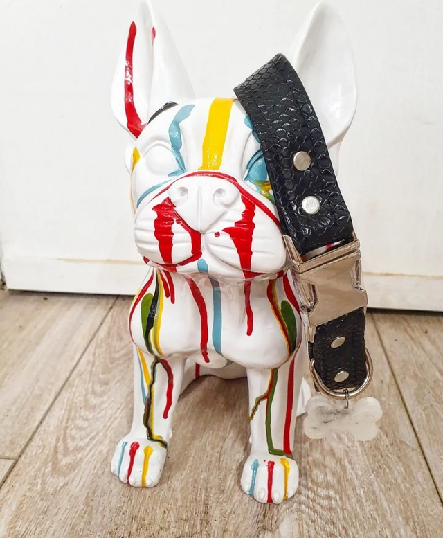 Collier Simili ◾️Croco Noir 