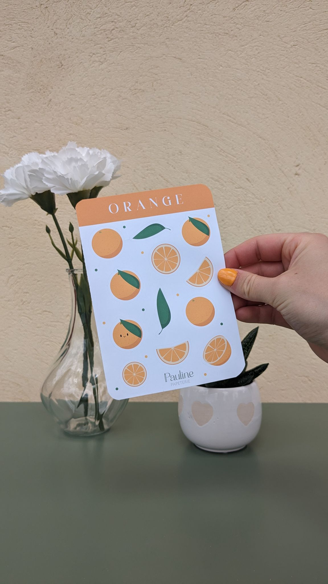 Autocollants Oranges