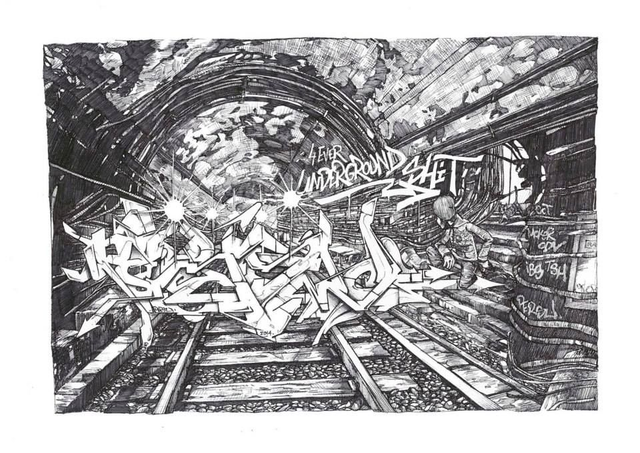 Dessin original - 4 Ever Underground Shit