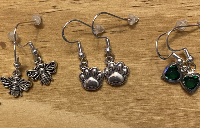 Various earrings