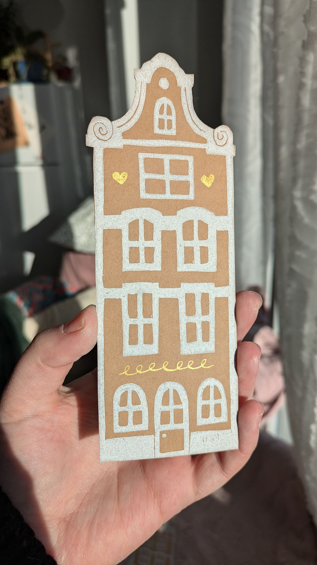 Lot de 5 cartes de vœux - Le village de Noël 2024