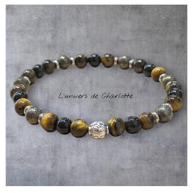 Bracelet &quot;Triple protection&quot; 6mm BR-119