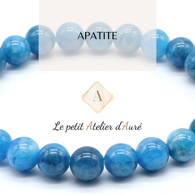 Apatite : Bracelet en pierres naturelles sur mesure