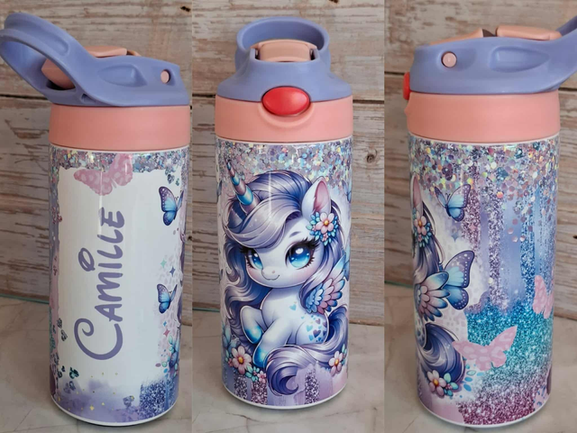 Gourde 350ml licorne