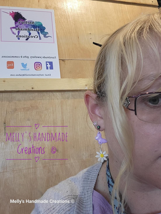 Butterfly and Daisy Earrings