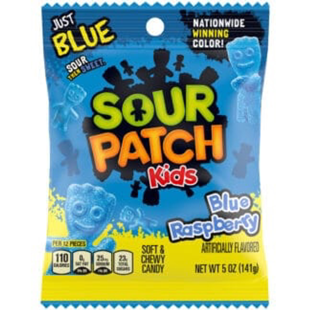 Sour Patch Kids Peg Bag Blue Raspberry (141g)