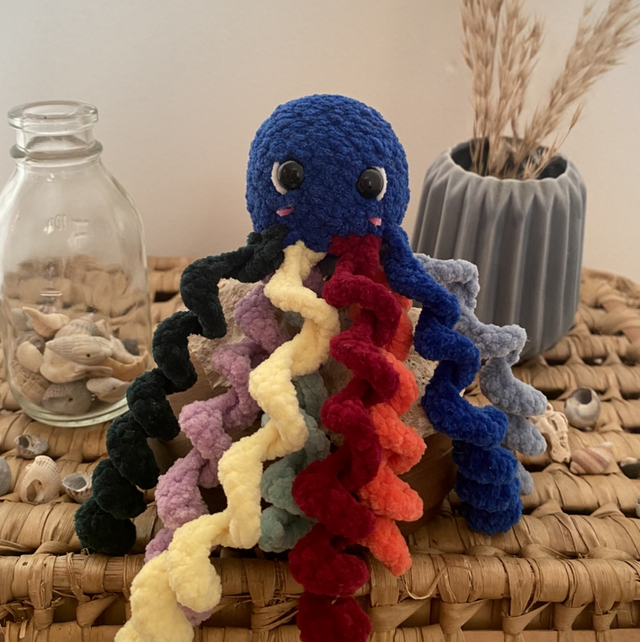 Poulpe taille S multicolore 