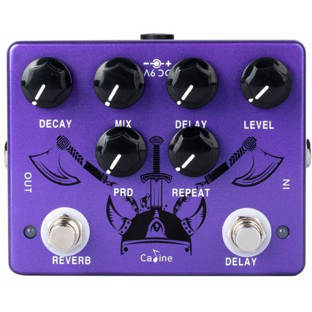 Caline CP-80 Purple Repeat Reverb delay guitar-effekt-pedal