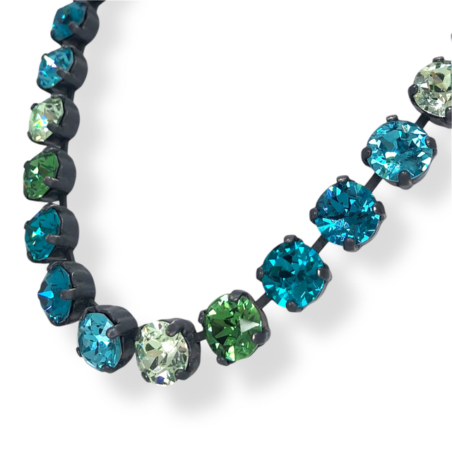 Collier DEVA KLASSIK BIG Seemix, Blau Grün