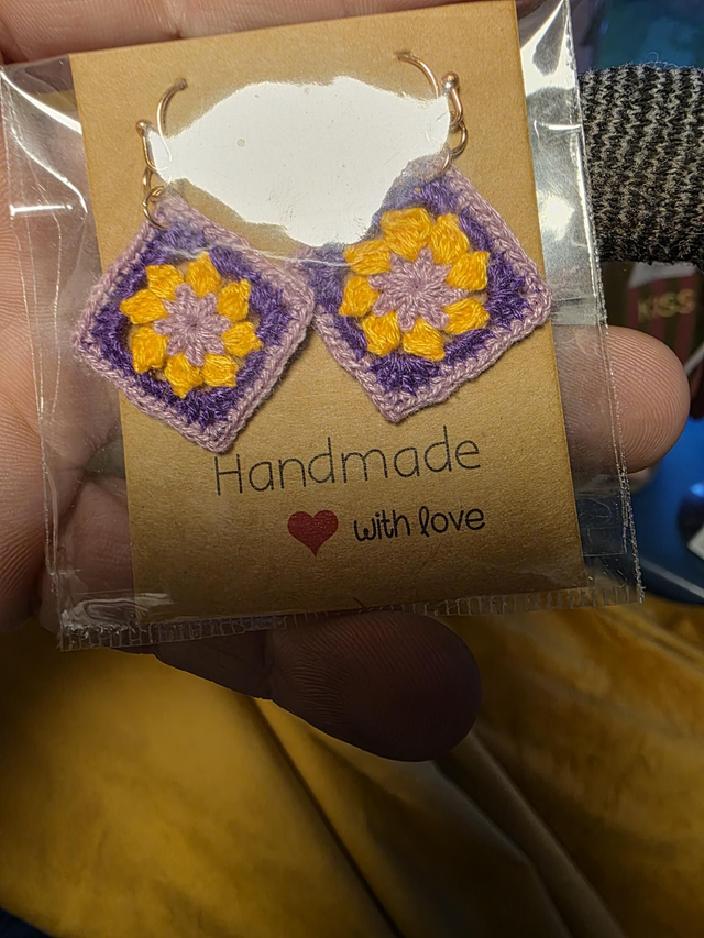 Boucles d'oreilles au crochet 