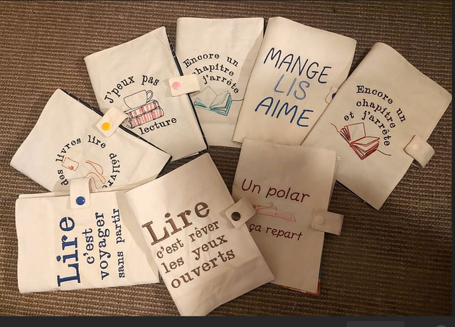 protège-livre livre en lin