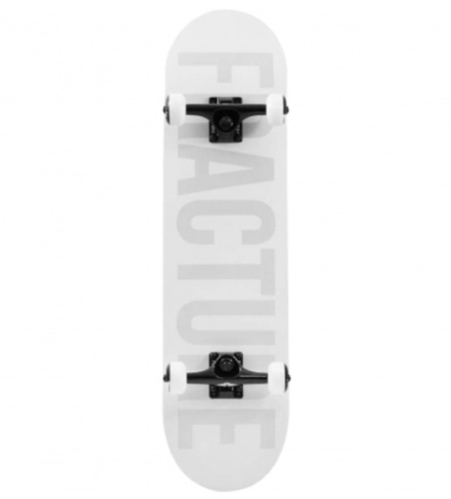 Fracture Fade White Complete Skateboard - 8.0"