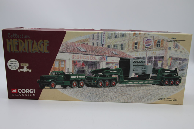 Corgi Heritage Diamond T980, Transport Exceptionnel 1:50 BOURGEY MONTREUIL Collection Heritage
