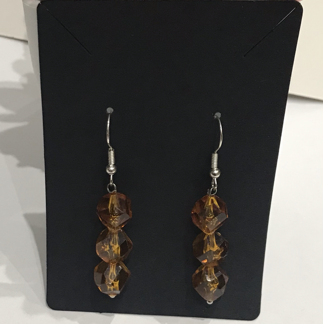 Brown Dangling Earrings-BDE436