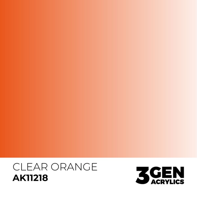 3rd Gen. Acrylics 218 Clear Orange