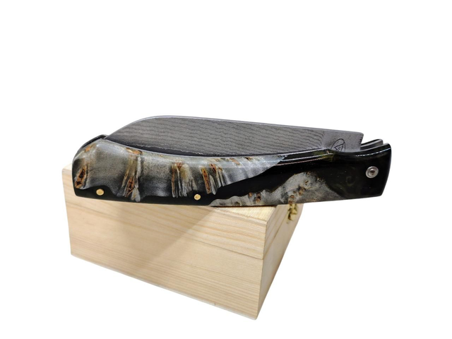 L&#039;Ambacien ®️™️ Damas suminagashi - Loupe de peuplier 