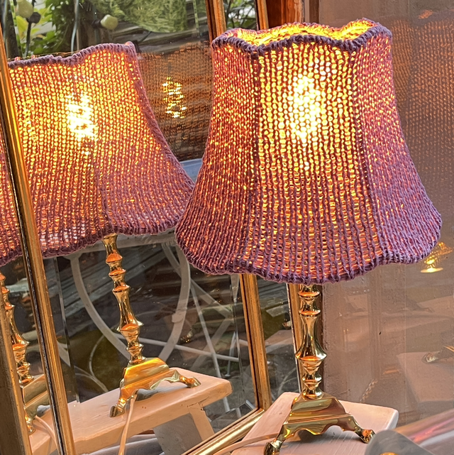  Tischleuchte Messing Unikat/ upcycling 