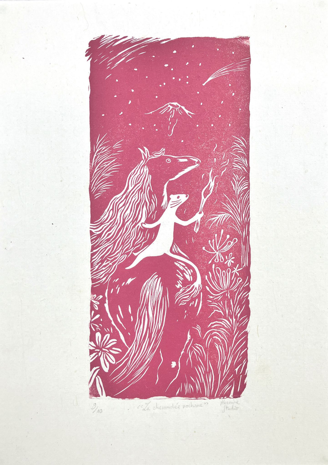 Chevauchée nocturne ( édition rose ) 