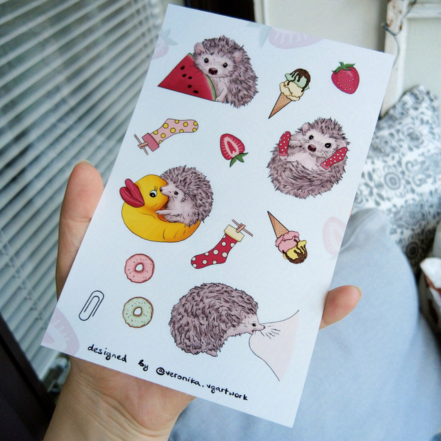 "Hedgehogs" Gloss | Sticker pack