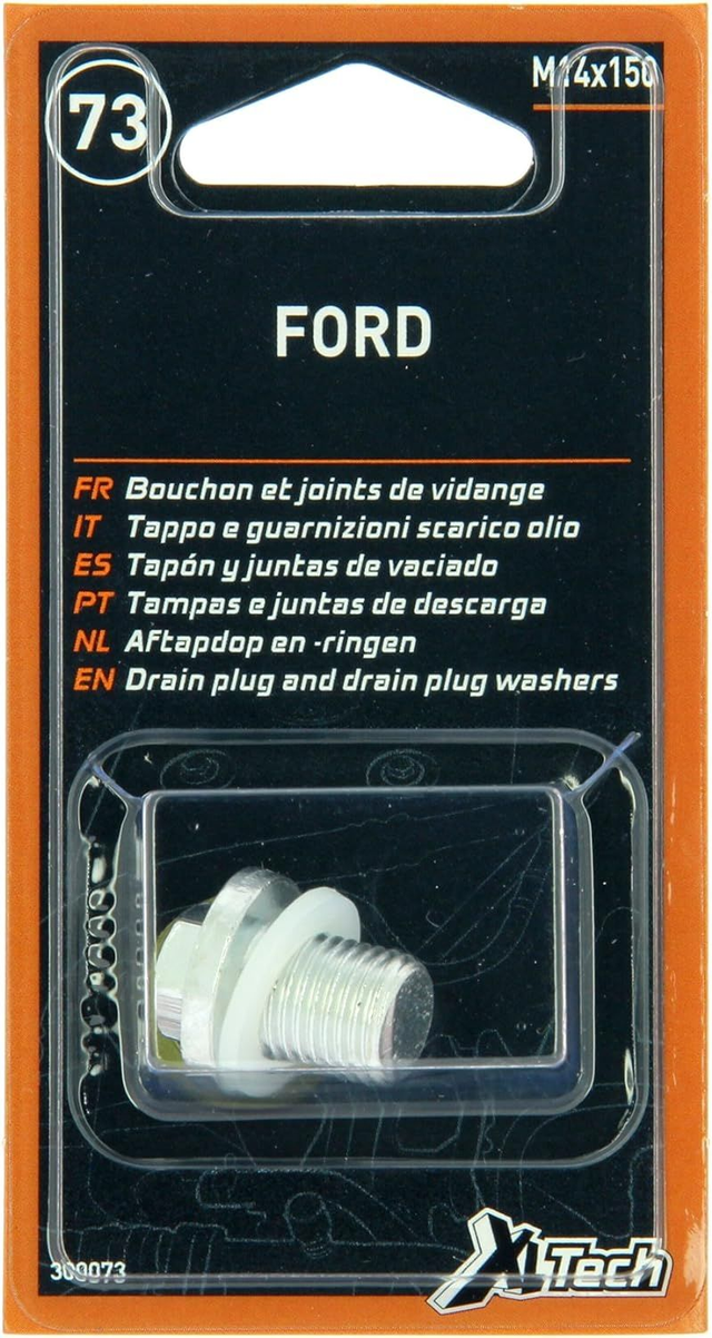 Bouchon de vidange M14 x 150 N°73 + 2 joints d'étanchéité, diamètre 14 mm pour carter d'huile
