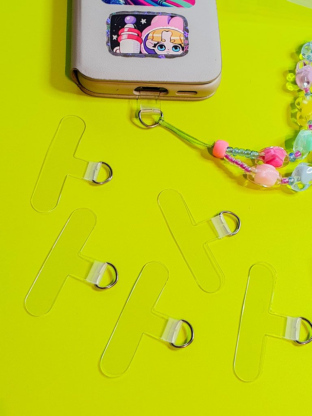 Add-on for phone strap, model 1