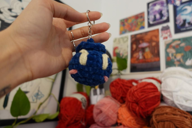 Cuties fruities | Charm de sac myrtille en crochet 🫐