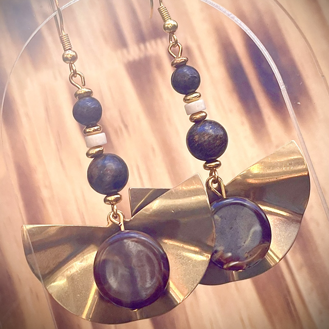 Boucles Bali Bronzite