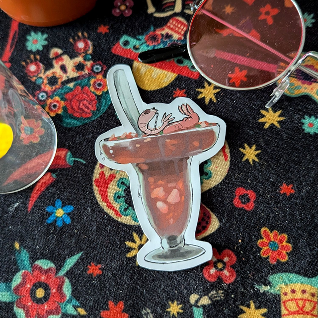 Sticker cocktail de crevettes