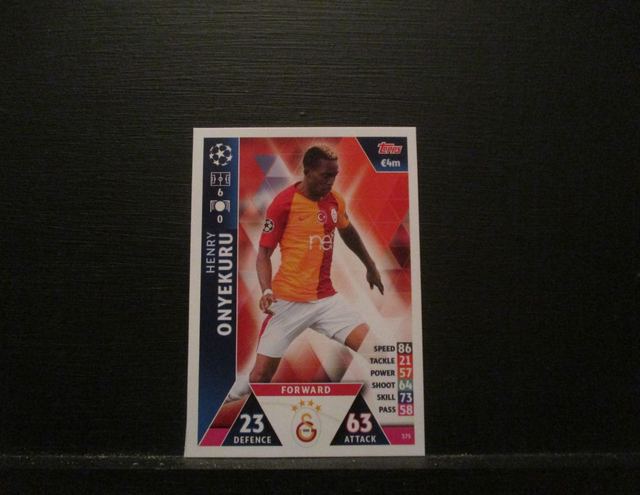 Henry Onyekuru - UEFA Champions League Match Attax 2018/19 Original Trading Card #375
