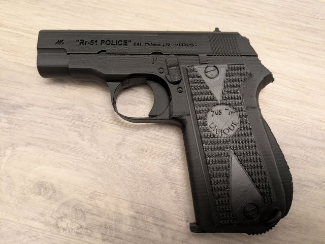 Pistolet Unique R51 (Police Nationale) – Marquage POLICE (Repro)