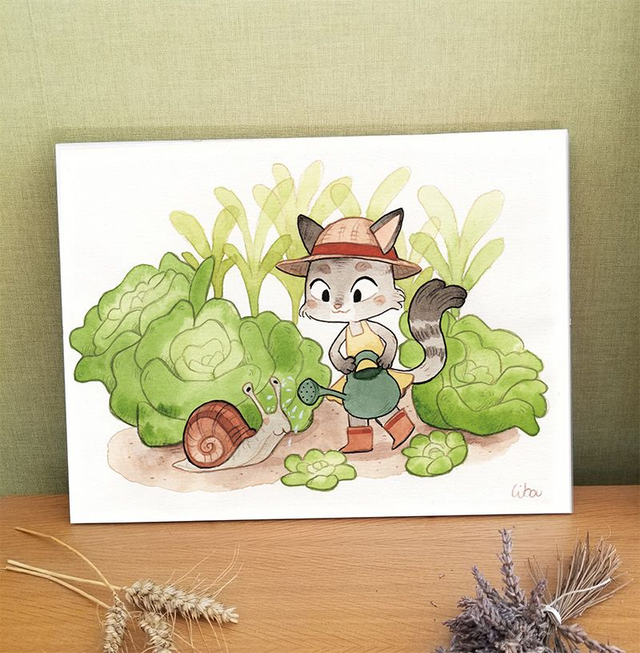 Print | Chat Potager