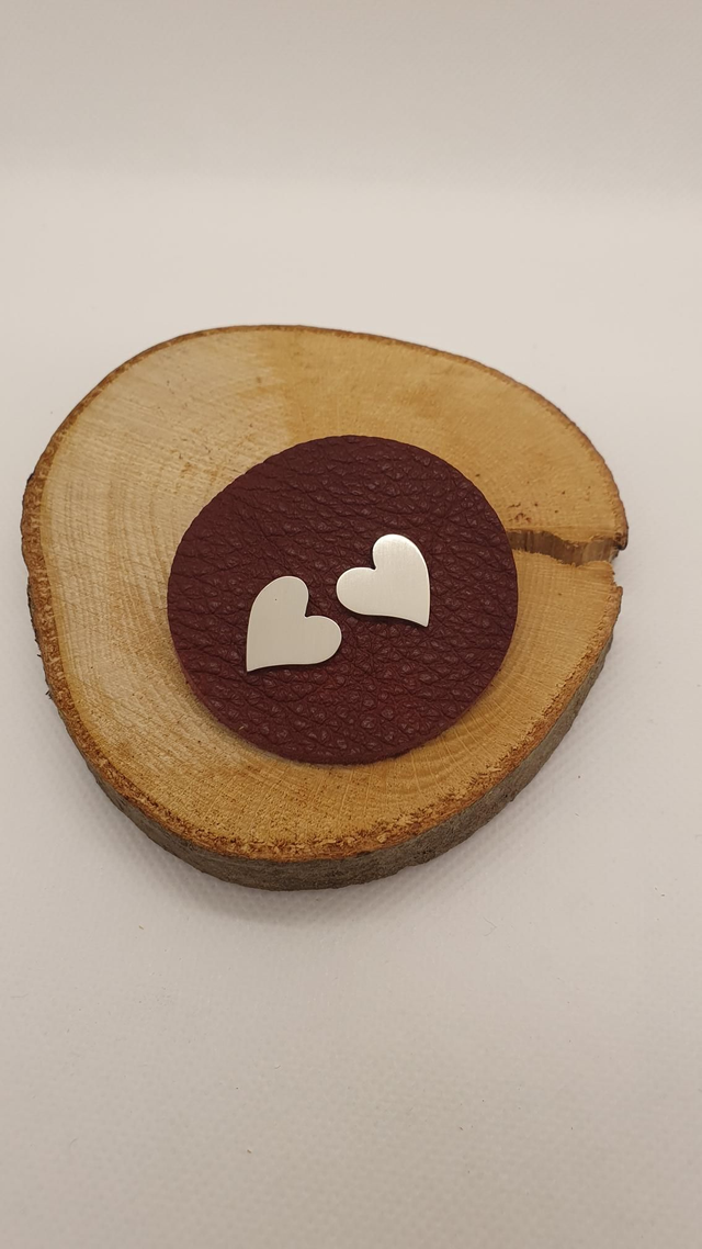 Boucles "Cœur" - Argent massif