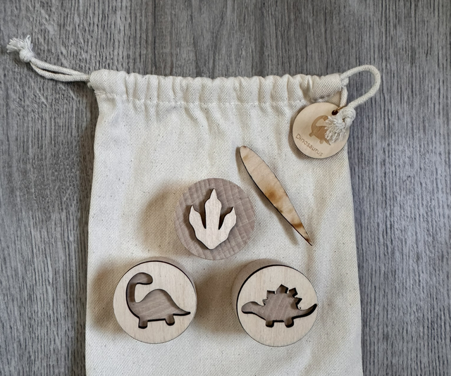 Houten stempels - Dino’s 1