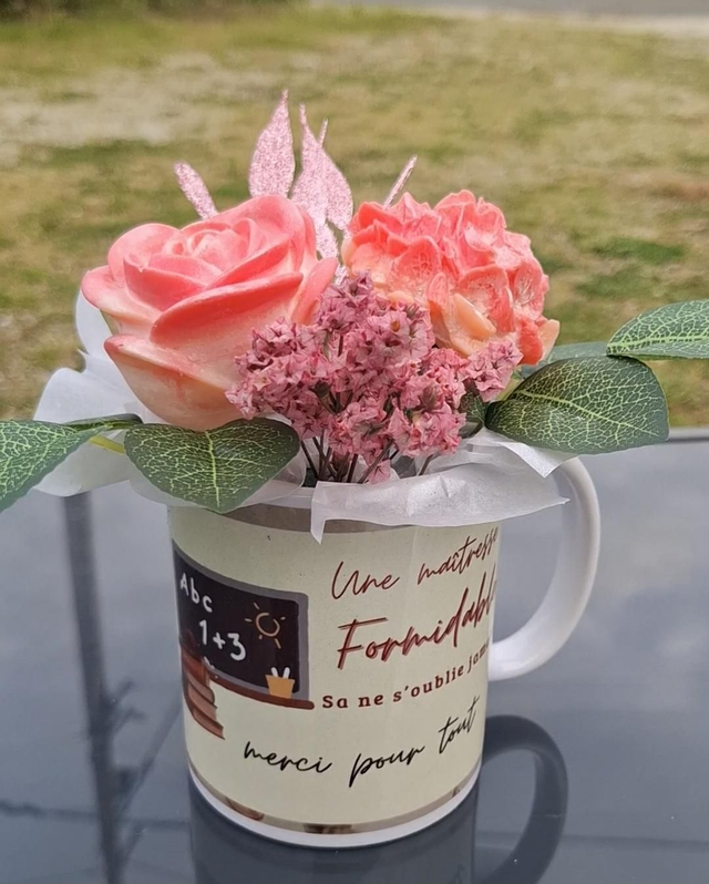 Mug fleuri 