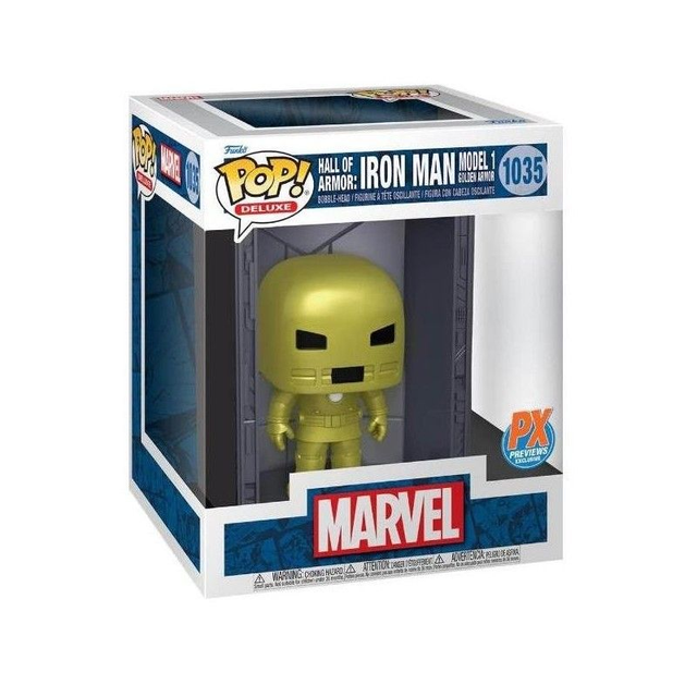 Hall of armor: Iron man model 1 golden armor 1035