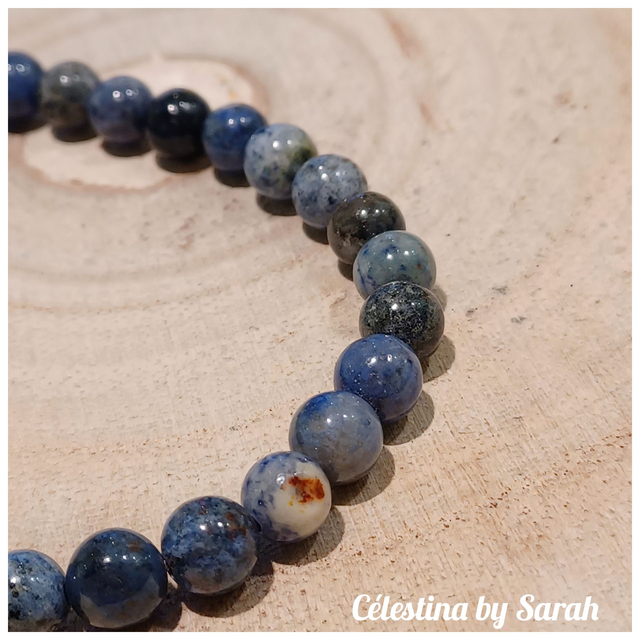 Bracelet Dumortiérite 6mm Taille Dame