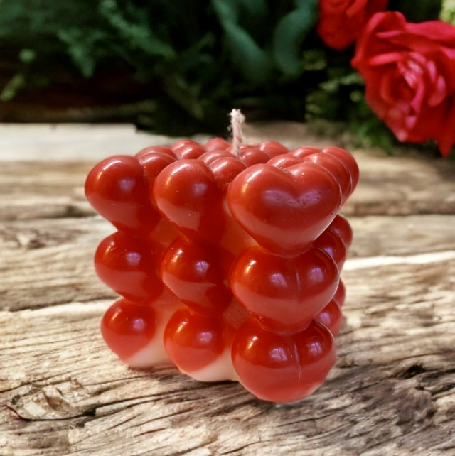 Bougie bulles cœur ❤️