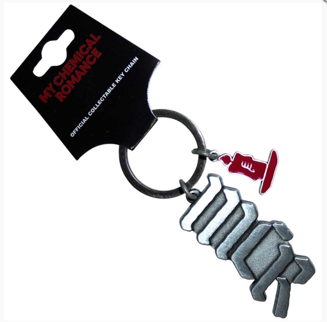 MY CHEMICAL ROMANCE KEYCHAIN: MCR LOGO CANDLE CHARM