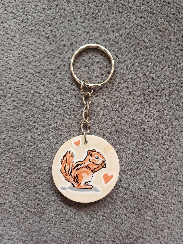 Porte clé écureuil 