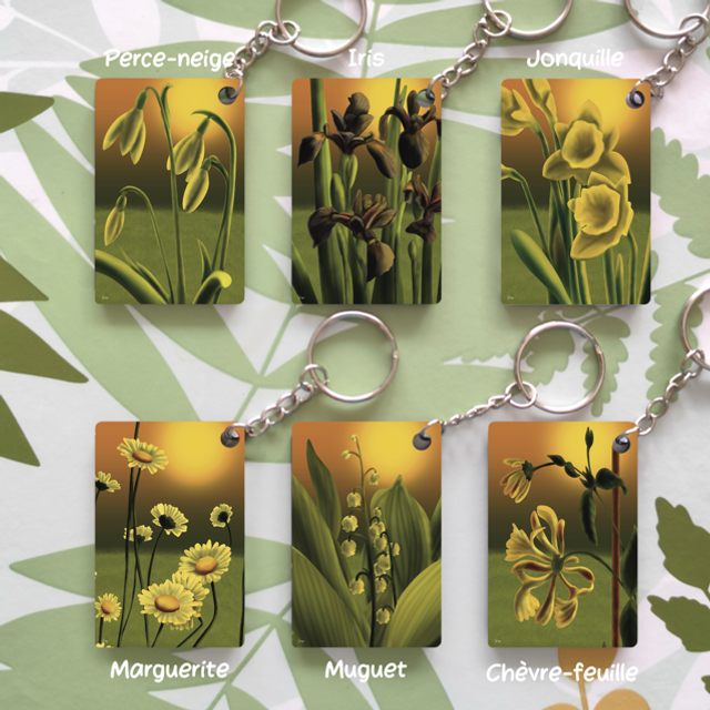 Fleurs - Porte-clés
