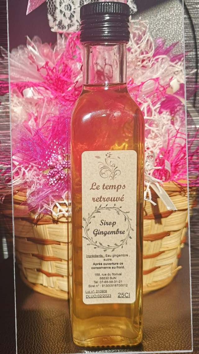 Sirop De Gingembre 25cl