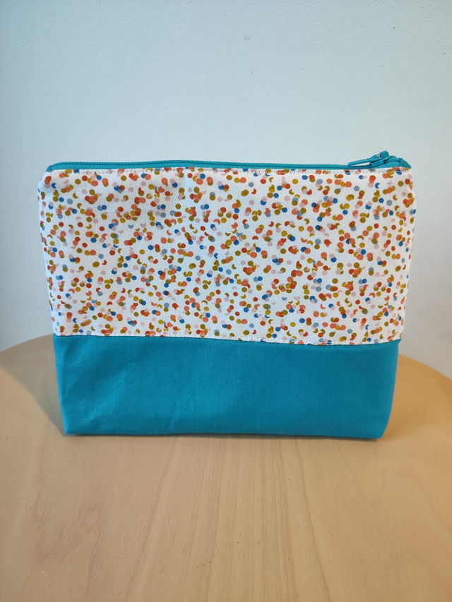 Trousse Acacia (bleue mouchetée)