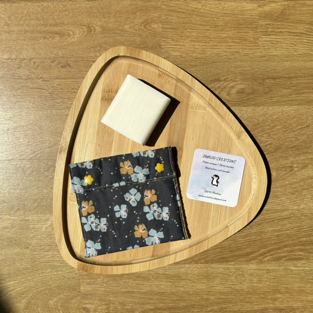 Pochette à savon fleurs