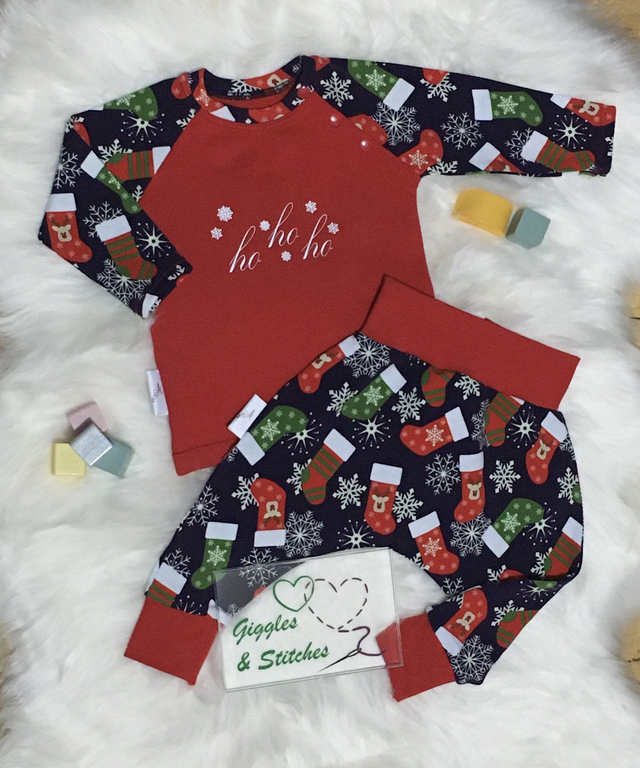 Ho Ho Ho T-Shirt &amp; Harem Pants Set