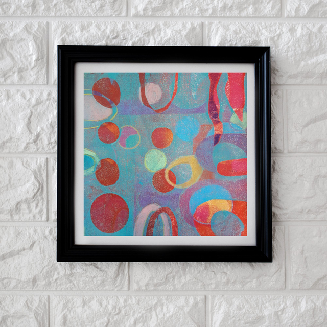 Cercles - monotype sur papier