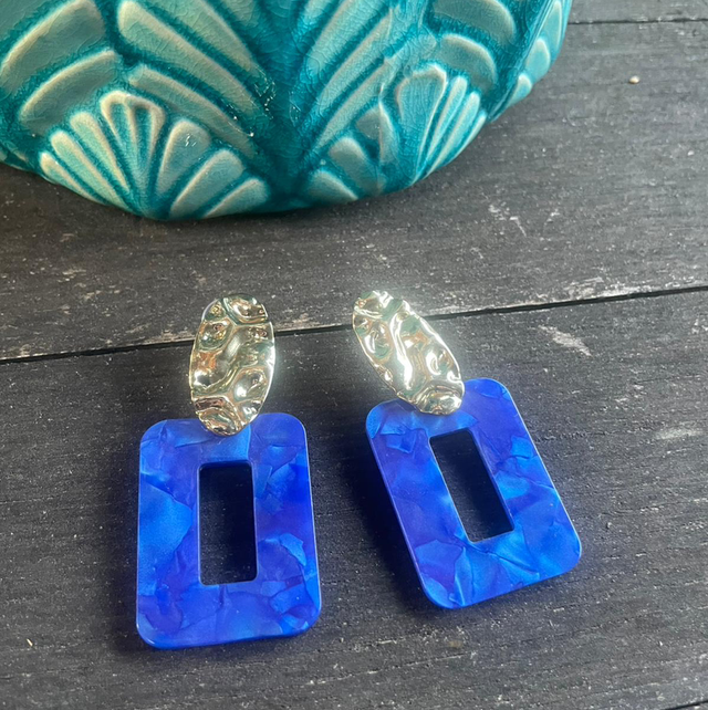 Boucle d’oreille Cobalt