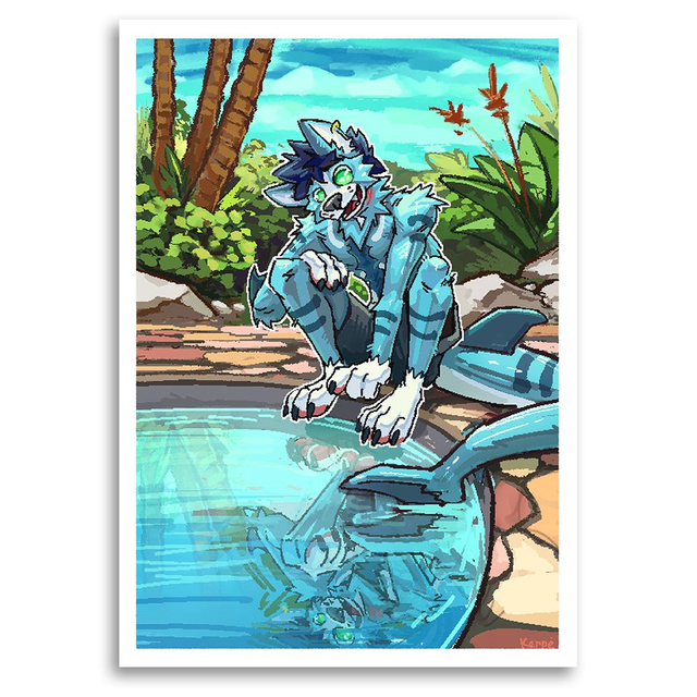 Poolside Puppy